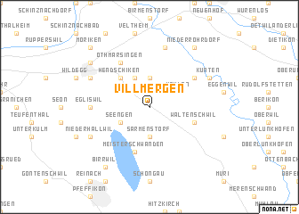 map of Villmergen