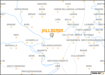 map of Villognon