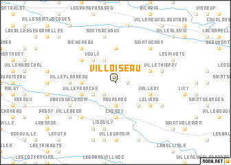 map of Villoiseau