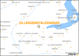 map of Villongo SantʼAlessandro