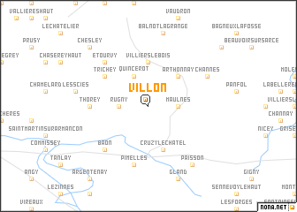 map of Villon
