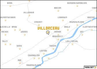 map of Villorceau