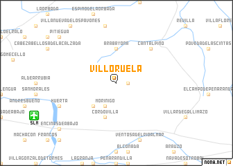 map of Villoruela