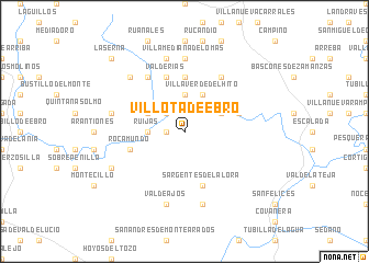 map of Villota de Ebro