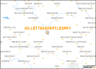 map of Villotte-devant-Louppy