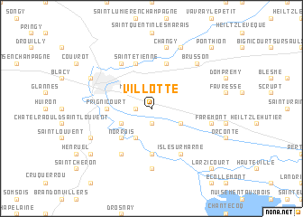 map of Villotte