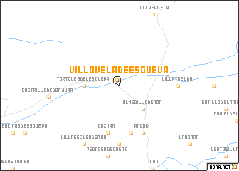 map of Villovela de Esgueva