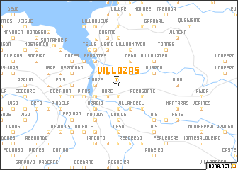map of Villozás