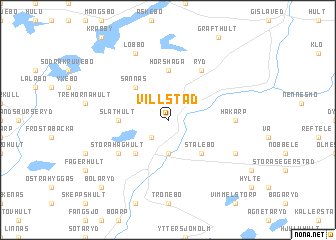 map of Villstad