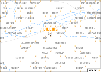 map of Villuis