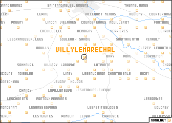 map of Villy-le-Maréchal