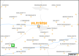map of Vilʼnyansʼk