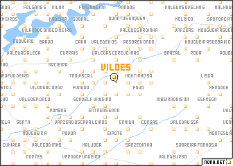 map of Vilões