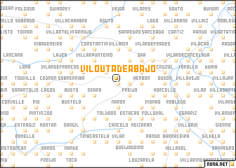 map of Vilouta de Abajo