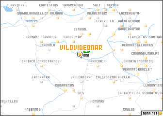 map of Viloví de Oñar