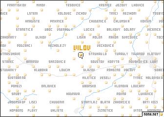 map of Vílov