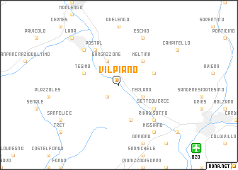 map of Vilpiano