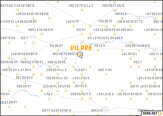 map of Vilpré