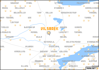 map of Vilsbæk