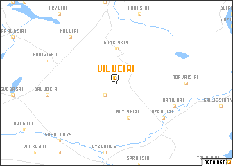 map of Vilučiai