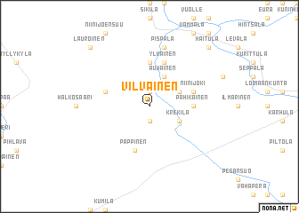 map of Vilvainen