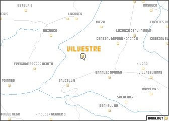 map of Vilvestre