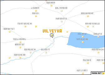 map of Vilyeyka