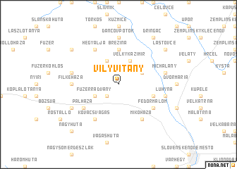 map of Vilyvitány