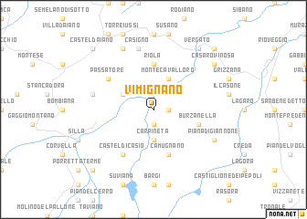 map of Vimignano