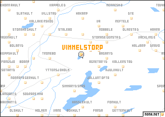 map of Vimmelstorp