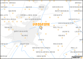 map of Vimodrone