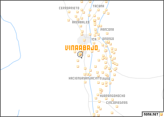 map of Viña Abajo