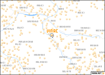 map of Vinac