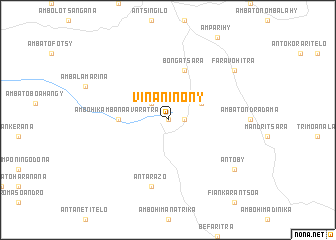 map of Vinaninony