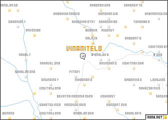 map of Vinanitelo