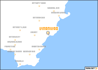 map of Vinanivao