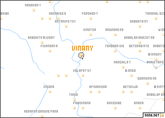 map of Vinany