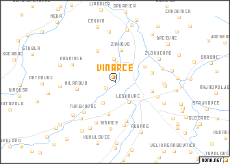 map of Vinarce