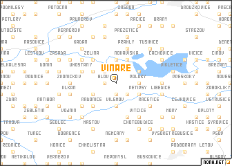 map of Vinaře