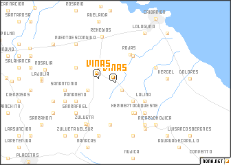 map of Viñas