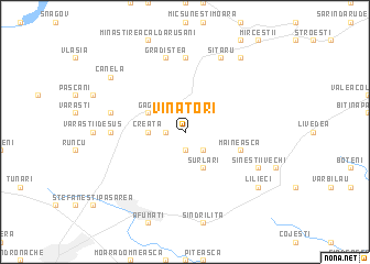 map of Vînători