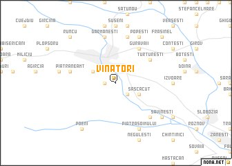 map of Vînători