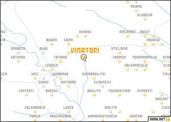 map of Vînători