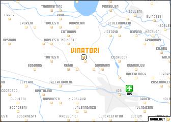 map of Vînători