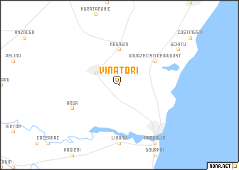 map of Vînători