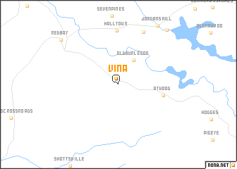 map of Vina