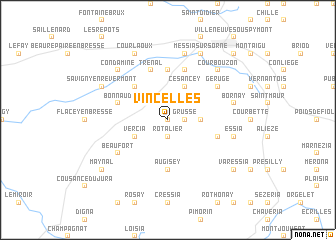 map of Vincelles