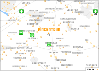 map of Vincentown