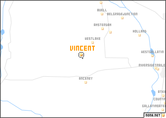 map of Vincent