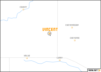 map of Vincent